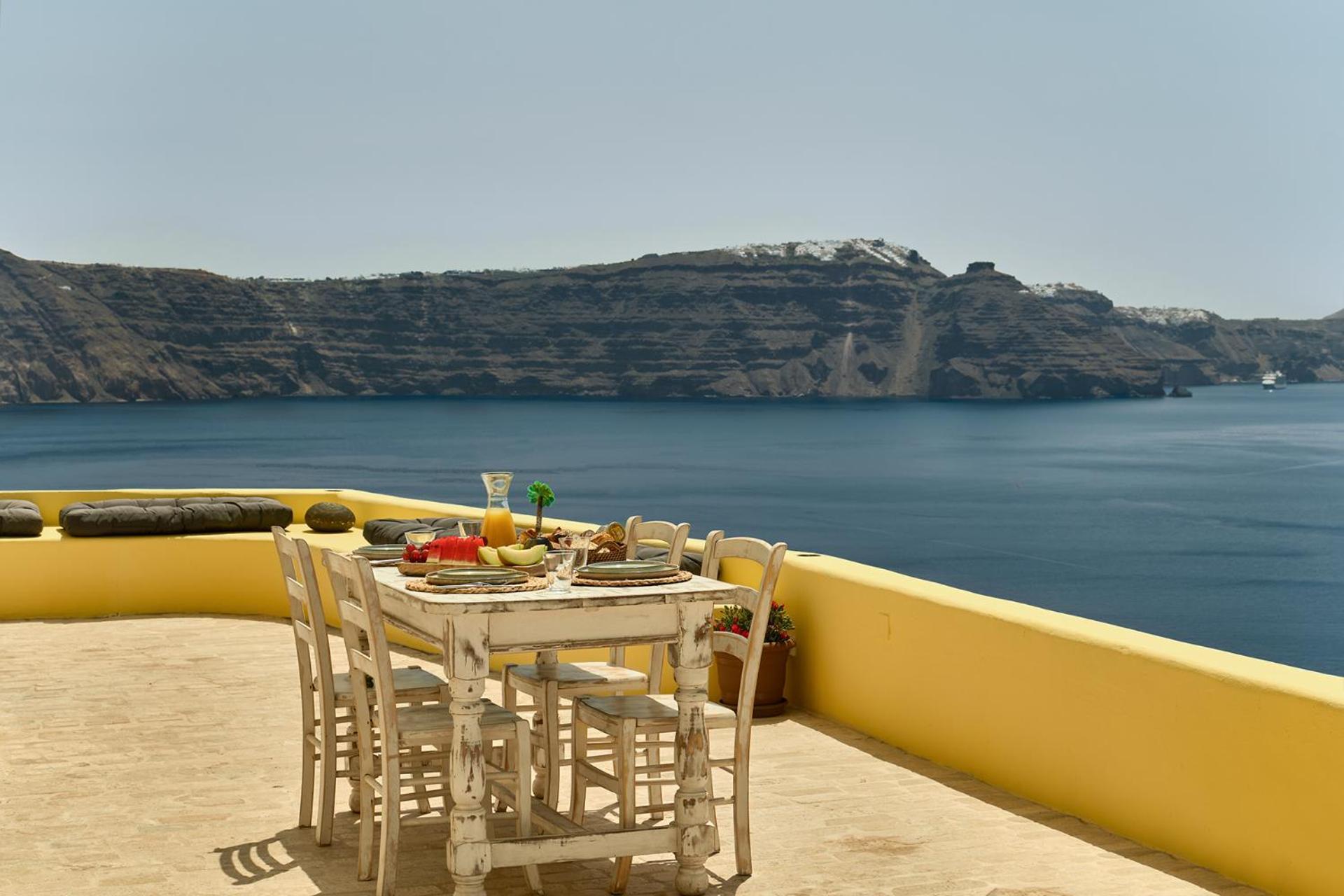 Ilivatos - Elegant Villa On The Caldera'S Edge Oía Exterior foto